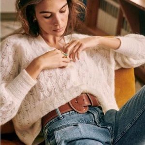 Sezane Marlow Cardigan Ecru